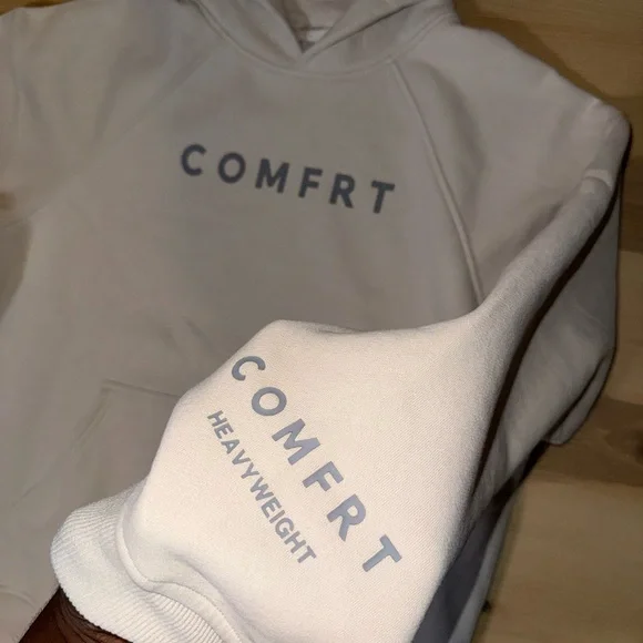Comfrt Men's Cream Tranquil Hoodie - Picture 3 of 3